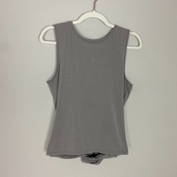 Athleta Essence Open Back Tank Top Taupe Womens Small - Picture 1 of 6